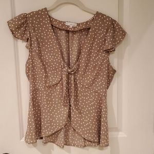 Vici polka dot blouse